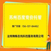 苏州百度竞价托管沧州蜘