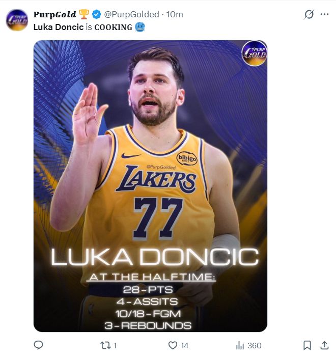 东契奇单场43分创生涯新高 破纪录刷新多项数据